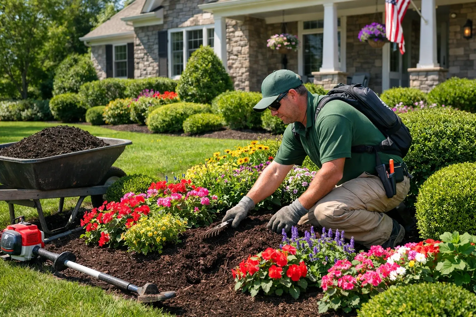 Professional mulching service in Monmouth County NJ